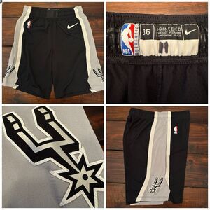 Nike San Antonio Spurs Team Issue Joshua Primo Game Worn Shorts